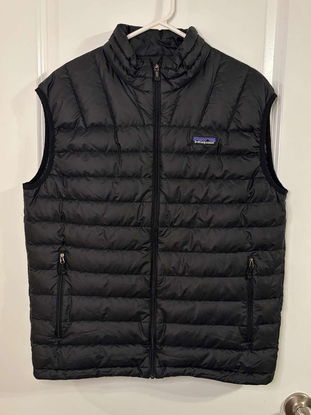 Patagonia Down Sweater Vest Men's Medium Black Puffer Full Zip